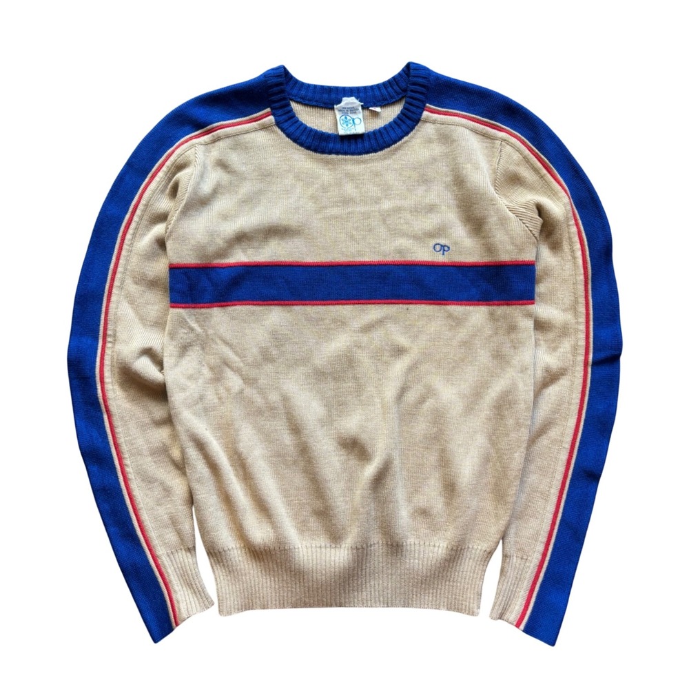 Vintage 80's 90's OP Ocean Pacific Weather Gear Acrylic Surf Sweater Size S
